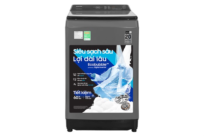 Máy Giặt Samsung Ecobubble Inverter 10.5 Kg WA10CG5745BDSV